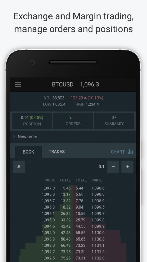 Bitfinex app