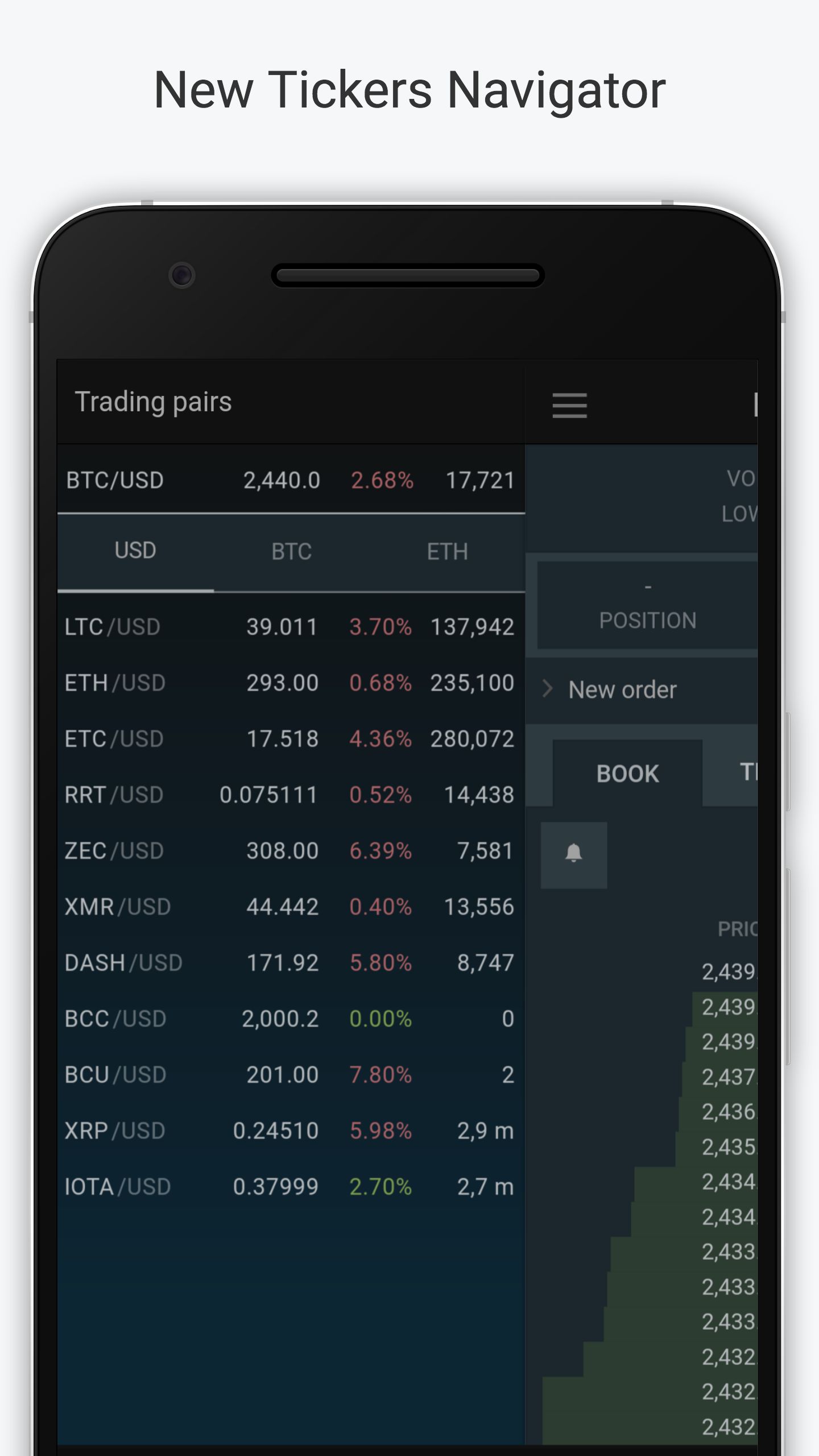 Bitfinex app